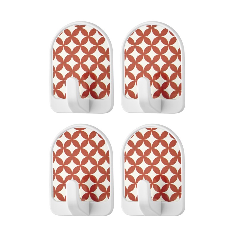 Agatatoare autoadeziva, din plastic, 4buc/set, Qlux L00609 (diverse forme si culori)
