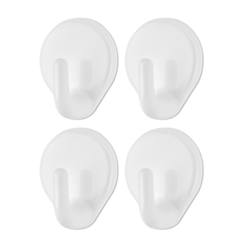 Agatatoare autoadeziva, din plastic, 4buc/set, Qlux L00734 (diverse forme si culori)