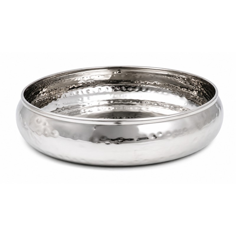 Bol din inox, stantat, decorativ, Ø 25 x 6 cm, Grunberg IBH25        