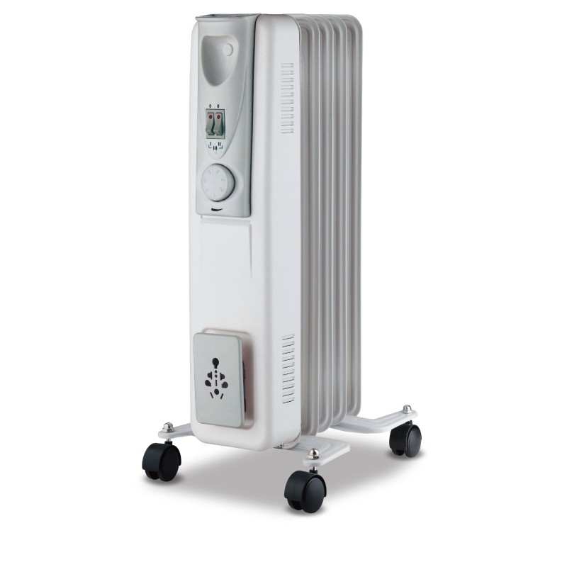 Calorifer electric cu ulei, 5 elementi, cu termostat, 3 trepte de putere, max 1000 W, Victronic VC5
