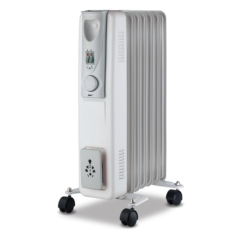 Calorifer electric cu ulei, 7 elementi, cu termostat, 3 trepte de putere, max 1500 W, Victronic OFR7 - Imagine
