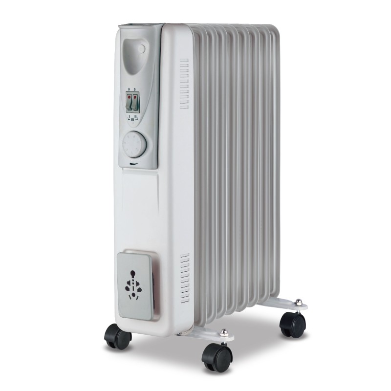 Calorifer electric cu ulei, 9 elementi, cu termostat, 3 trepte de putere, max 2000 W, Victronic VC9