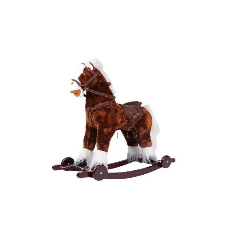 Caluti din plus, cu balansoar din lemn, cu roti , JR710