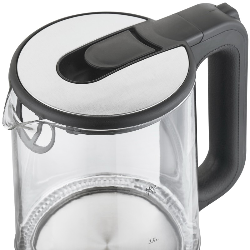 Cana fierbator, din sticla, 1.70 l,  2200W, cu LED, Victronic VC3225