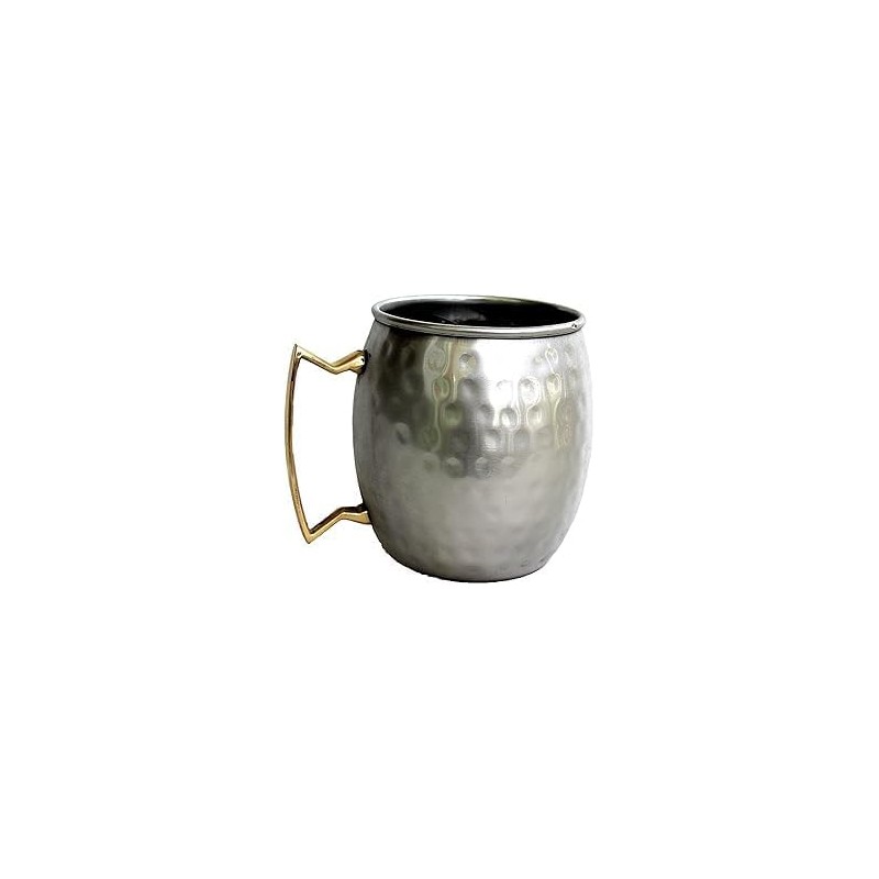 Cana/halba din inox, cu maner cu aspect de cupru, Ø 8.50 x 10 cm, 600 ml, “Moscow Mule Mug”, Grunberg IMM02 