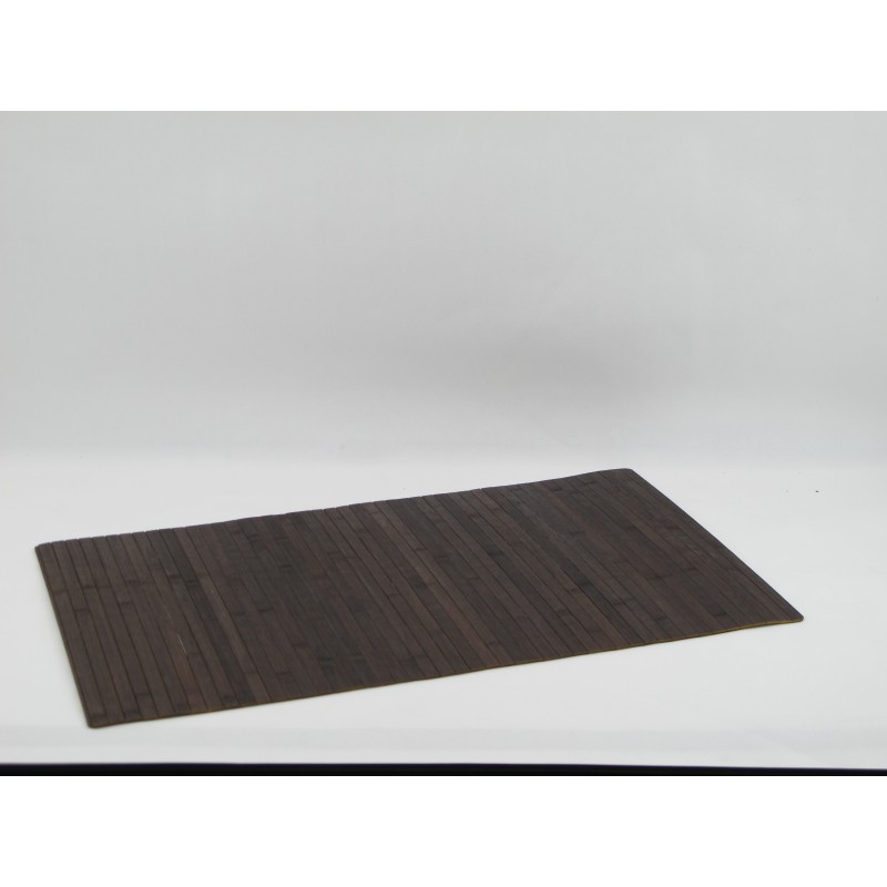 Covor dreptunghiular, din bambus si cauciuc, 50 x 120 cm, Grunberg BM027/MARO (maro)