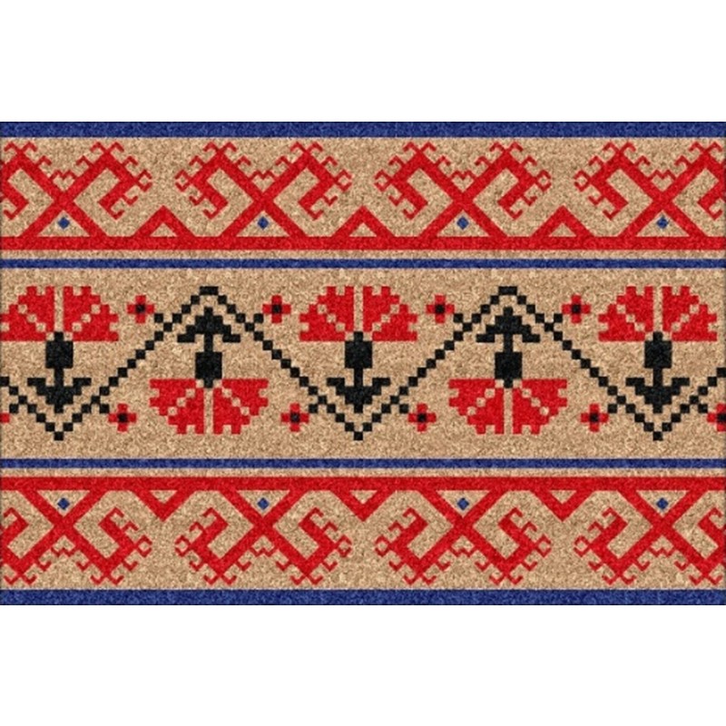 Covoras intrare, din cauciuc si fibre cocos, dreptunghiular, 45 x 75 cm, Grunberg IDM40624 (diverse modele)