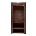 Dulap din material textil, cu structura metalica, 70 x 45 x 160 cm, Blueberg WD002 (maro)
