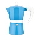 Espressor pentru aragaz, din aluminiu , capacitate 3 cesti , Grunberg GR593 (albastru)
