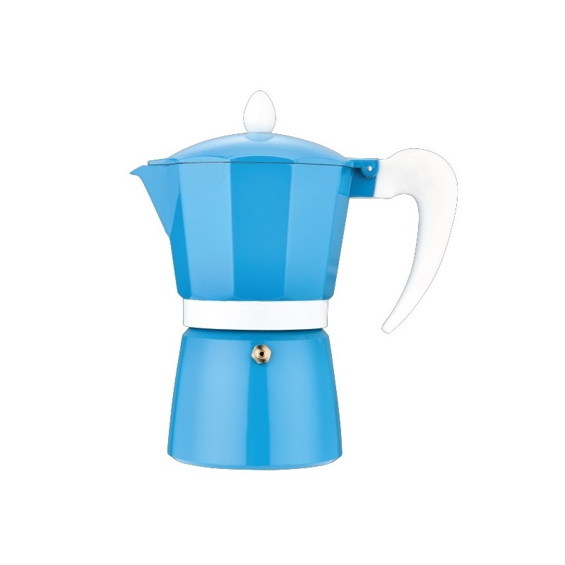 Espressor pentru aragaz, din aluminiu , capacitate 6 cesti , Grunberg GR594 (albastru) - Imagine
