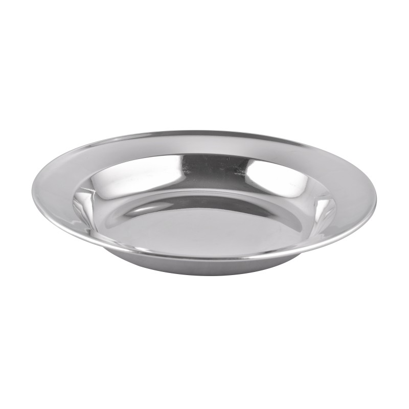 Farfurie din inox, adanca, 18 cm, Grunberg IFG18  