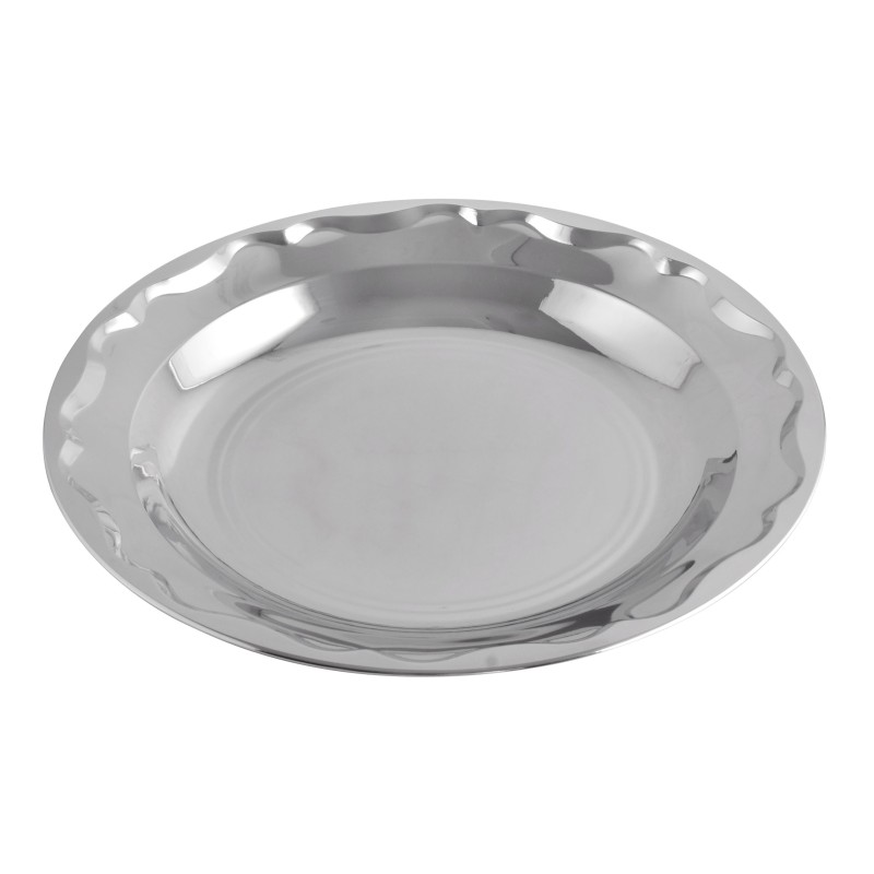Farfurie din inox, adanca, 21.50 cm, Grunberg IBP215
