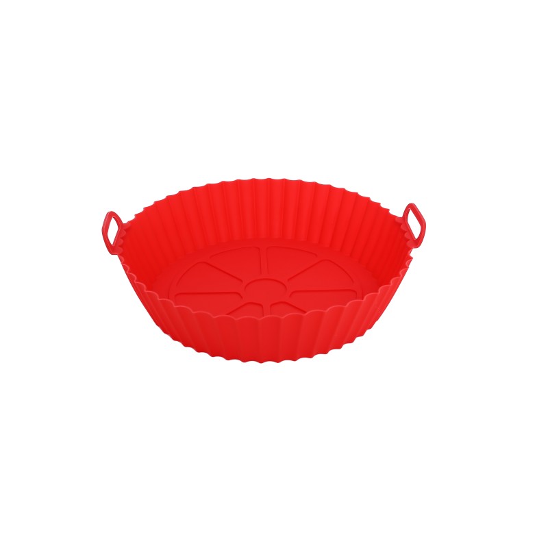 Forma rotunda pentru copt, din silicon alimentar, pentru friteuza cu aer cald, 20 x 20 x 6.50 cm, Grunberg AFA2615 - Imagine