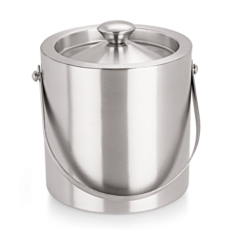Frapiera cu capac, din inox, cu pereti dublii, pentru gheata, 1.50 l, Grunberg ICB15