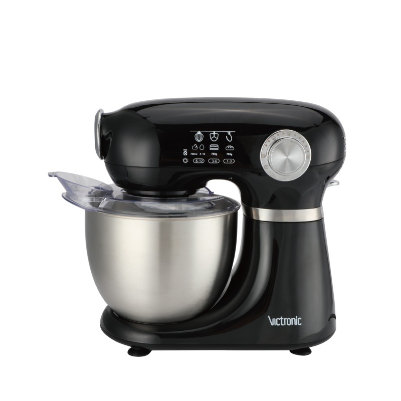 Mixer cu bol din inox, 5.00 l, 1000 W, 12 trepte viteza, cu functia Pulse, Victronic VC5788