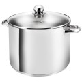 Oala din inox cu capac din sticla , 16 l , Grunberg GR2130