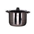 Oala din inox cu capac din sticla , 16 l , Grunberg GR2130
