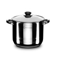 Oala din inox cu capac din sticla , 19.5 l , Grunberg GR2132