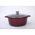Oferta: Cratita aluminiu, ceramica, capac din sticla, pentru prepararea gemului, sosului din tomate, 36cm,13L, Grunberg GR1636