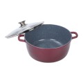Oferta: Cratita aluminiu, ceramica, capac din sticla, pentru prepararea gemului, sosului din tomate, 36cm,13L, Grunberg GR1636