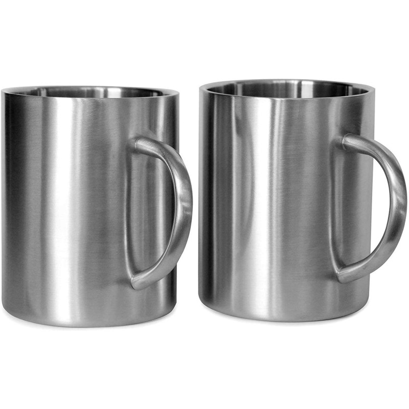 Pachet promo: 2 buc x Cana din inox, cu pereti dubli, 150 ml, Grunberg ICI150