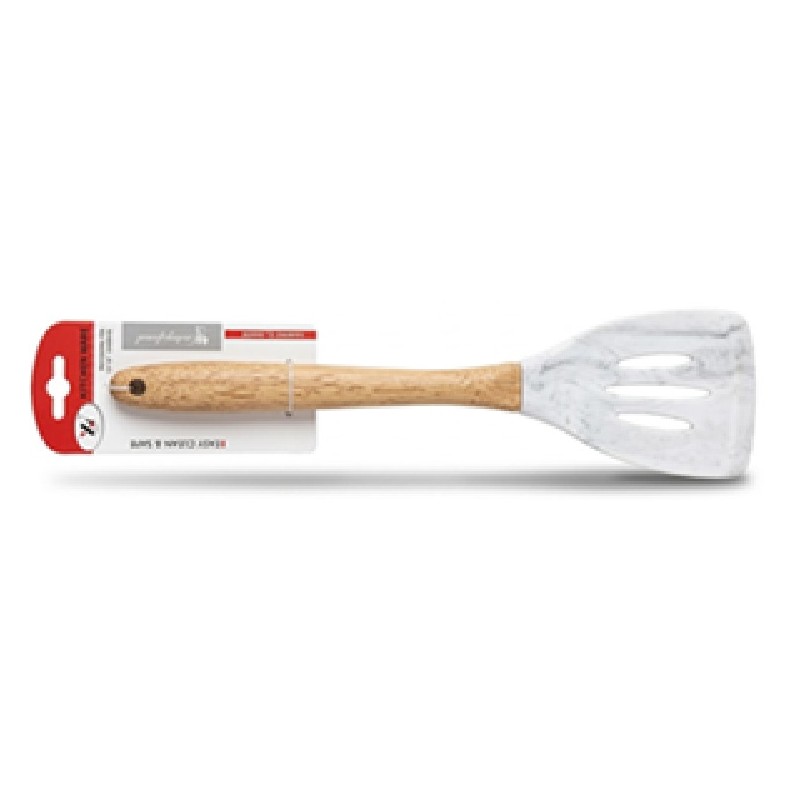 Ustensila pentru bucatarie, din silicon si lemn, 33.50 x 8 cm, Grunberg UST24