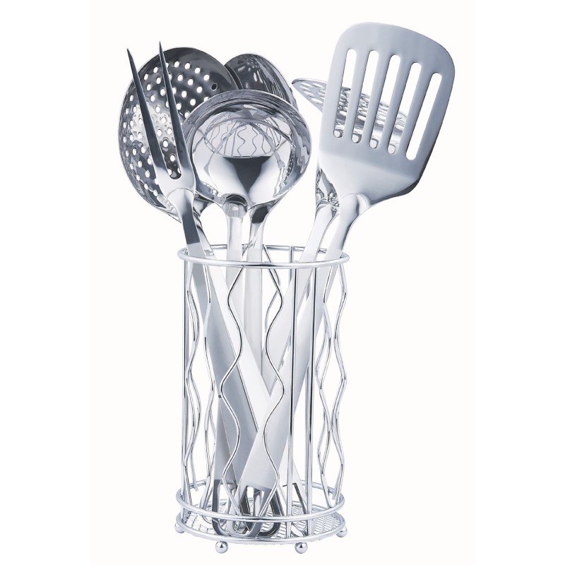 Set 7 ustensile pentru bucatarie, din inox, Grunberg GR148