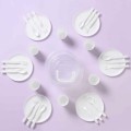 Set serviciu din plastic , pentru picnic/camping , 31 pcs , Tuffex TP470 (diverse culori)