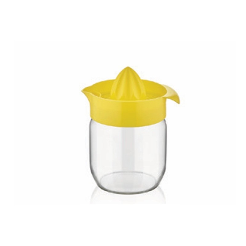 Storcator manual pentru citrice, cu recipient de sticla, 425 ml, Qlux C00136