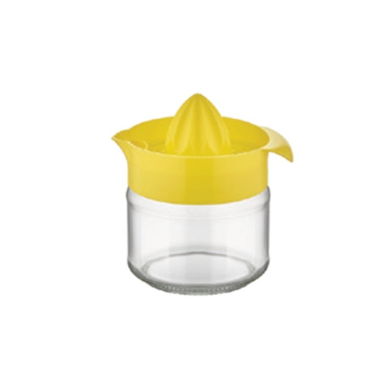 Storcator manual pentru citrice, cu recipient de sticla, 300 ml, Qlux C00135