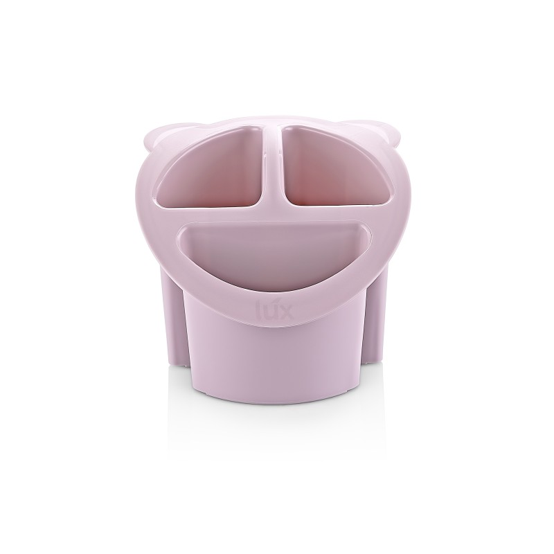 Suport pentru tacamuri, din plastic, cu 3 spatii depozitare, Qlux L00403