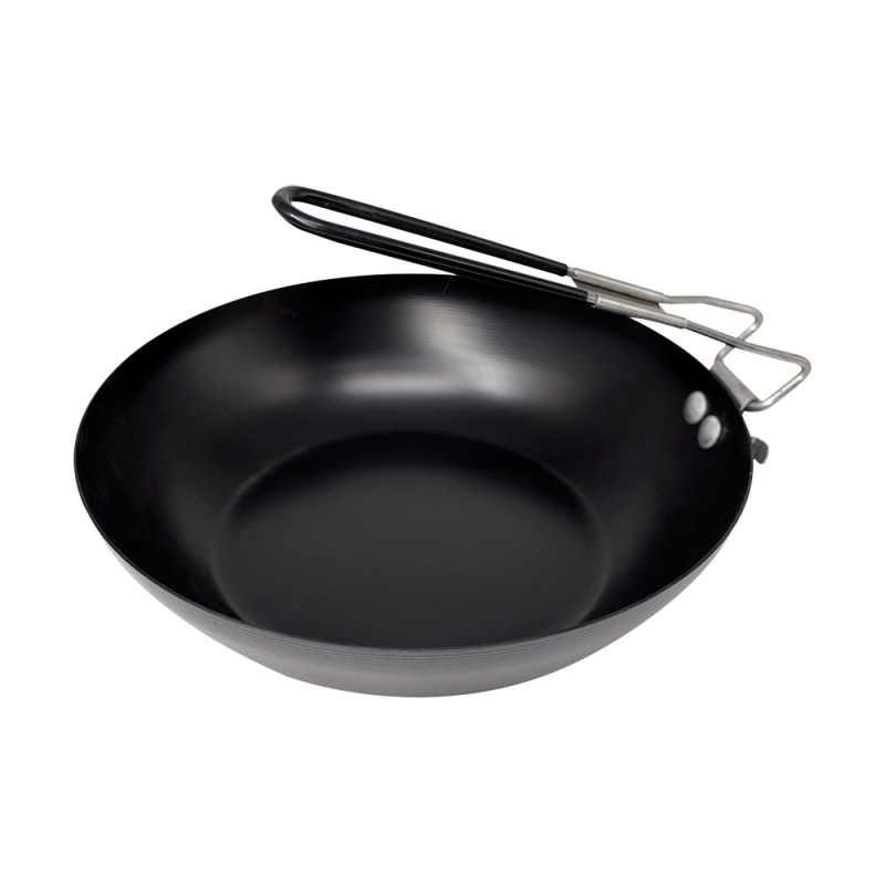 Tigaie wok din otel, cu invelis antiaderent, mnaer rabatabil, Ø 24 cm, Grunberg GR6136