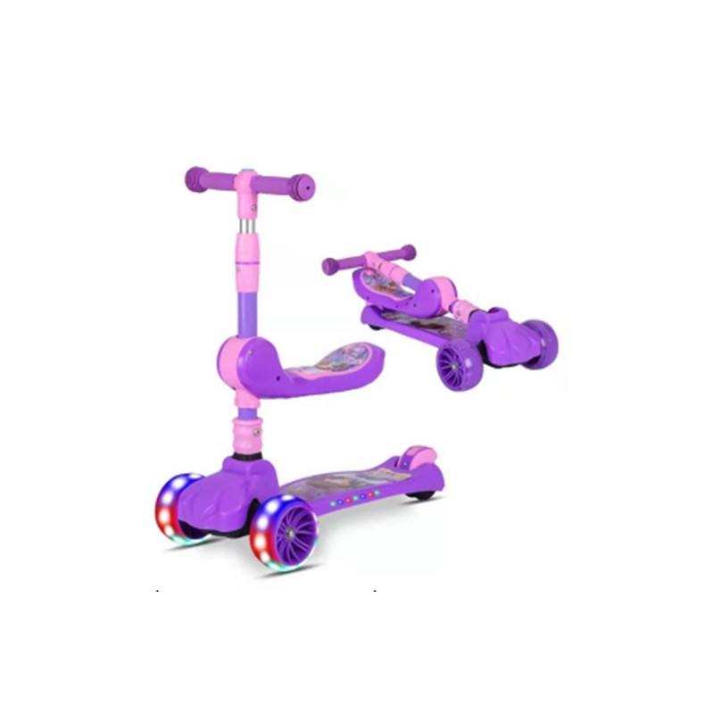 Trotineta cu 3 roti , luminoase , pentru copii , micmax FL801