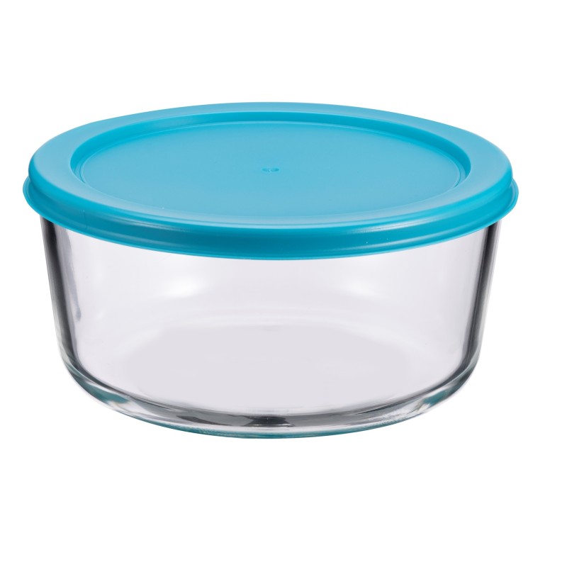 Vas din sticla borosilicata, cu capac plastic (diverse culori), 1.650 l, Grunberg VY1652RD
